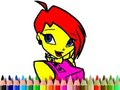 Xogo Libro para colorear de guiños de volta ao cole  en liña