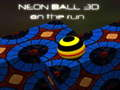Xogo Neon Ball 3d en fuga  en liña