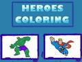 Xogo Heroes para colorear  en liña