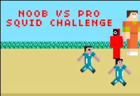 Xogo Noob vs Pro Squid Challenge en liña