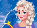 Xogo Elsa Frozen elegantes rosas  en liña