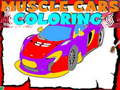 Xogo Colorear Muscle Cars  en liña