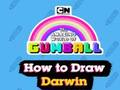 Xogo O incrible mundo de Gumball Como debuxar a Darwin  en liña