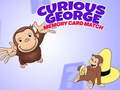 Xogo Partido de tarxetas de memoria de Curious George  en liña