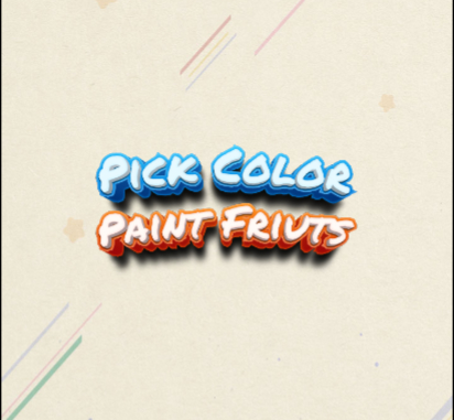 Xogo Escolle froitas de pintura de cor  en liña