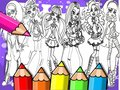 Xogo Libro para colorear Monster High  en liña