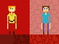 Xogo Stickman Steve vs Alex Nether en liña