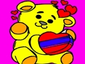 Xogo Fácil colorear San Valentín  en liña