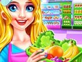 Xogo Limpeza de nenas do supermercado  en liña