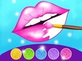 Xogo Xogo para colorear labios con purpurina  en liña
