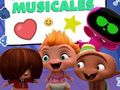 Xogo Mini Beat Power Rockers: adhesivos musicais  en liña
