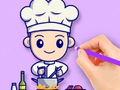 Xogo Libro para colorear: Chef  en liña