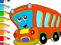 Xogo Libro para colorear: autobús  en liña