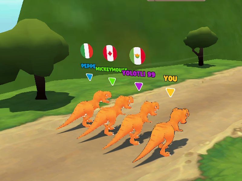 Xogo Cambio de dinosauros en liña