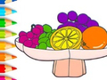 Xogo Libro para colorear: froitas  en liña