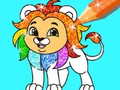 Xogo Libro para colorear: León  en liña