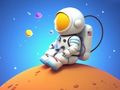 Xogo Libro para colorear: Spaceman Sentado  en liña