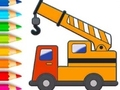 Xogo Libro para colorear: guindastre  en liña