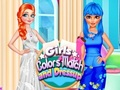 Xogo As cores das nenas combinan e vístense  en liña