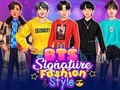 Xogo Estilo de moda BTS Signature  en liña
