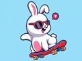 Xogo Libro para colorear: Rabbit Skateboard  en liña