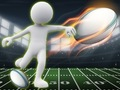 Xogo Stickman Rugby Run e patada en liña