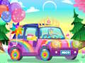 Xogo Decoración Rainbow Car  en liña