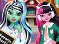 Xogo Monster Girls Volta á Escola  en liña