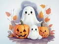 Xogo Libro para colorear: Halloween Ghosts  en liña