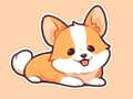 Xogo Libro para colorear: Corgi  en liña