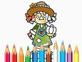 Xogo Libro para colorear: Espantallo  en liña