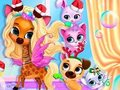 Xogo Festa da burbulla de aseo de animais  en liña