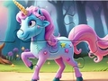 Xogo Crebacabezas: Unicornio do bosque máxico  en liña