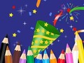 Xogo Libro para colorear: Feliz ano novo  en liña