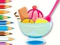 Xogo Libro para colorear: Ice Cream Sundae  en liña