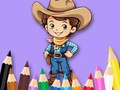 Xogo Libro para colorear: Cowboy  en liña