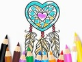 Xogo Libro para colorear: Heart Dreamcatcher  en liña