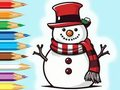 Xogo Libro para colorear: familia do boneco de neve  en liña