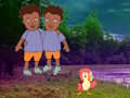 Xogo Os xemelgos escapan do bosque nocturno  en liña