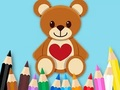 Xogo Libro para colorear: Oso de xoguete  en liña