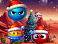 Xogo Christmas Rush: Bolas vermellas e amigas  en liña