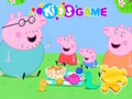 Xogo Crebacabezas: Picnic familiar de Peppa Pig  en liña