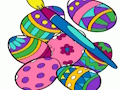 Xogo Xogos para colorear ovos de Pascua  en liña