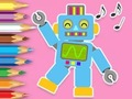 Xogo Libro para colorear: Robot Dancing  en liña