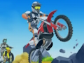 Xogo Carreira de motos nos outeiros  en liña