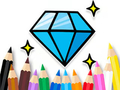 Xogo Libro para colorear: diamante brillante  en liña