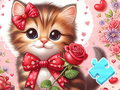 Xogo Crebacabezas: Gato Bowknot  en liña
