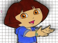 Xogo Dora para colorear tempo divertido en liña