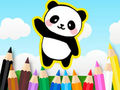 Xogo Libro para colorear: lindo panda  en liña