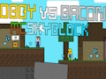 Xogo Obby vs Bacon: McSkyblock en liña
